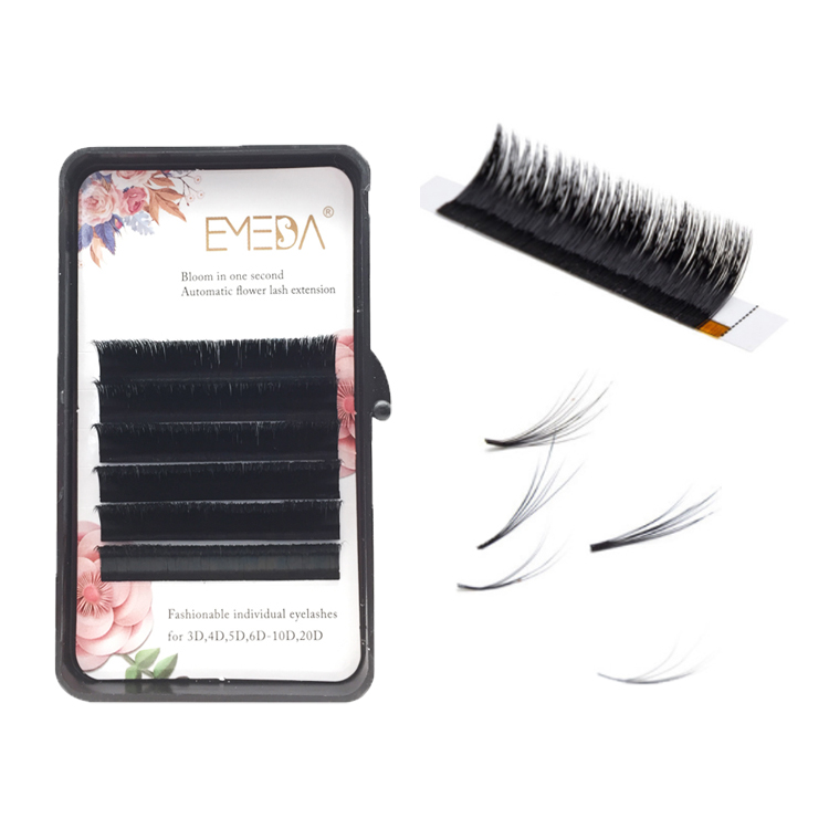 Inquiry for Rapid Blooming volume eyelash wholesale Easy fan lashes venders 0.05 0.07 C D Curl 8-15mm XJ20